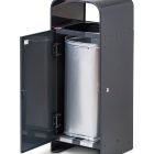 Litter bin Andre-S 65 l ATK65 RAL 7016 opened