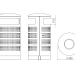 Atkritumu tvertne AT701PF AISI