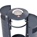 Litter bin 70 l Tornis AT701 NPF RAL7016 opened