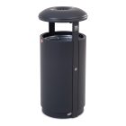 Litter bin 150l RAL 7016 with lock